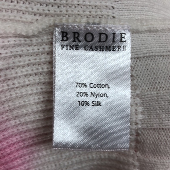 SCOTT & SCOTT LONDON Pink White Ombré Sweater Large - Picture 5 of 7